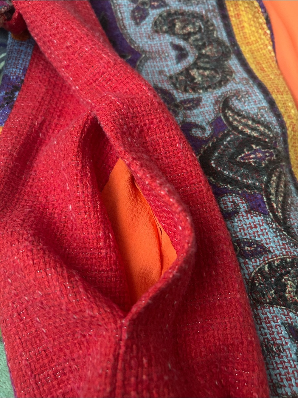 Etro Multicolor Paisley & Animal-Print Belted Cotton-Blend Jacquard Coat - Picture 17 of 17